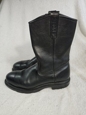 Red Wing Boots Pecos Boots Leather  Black Size 9.5.